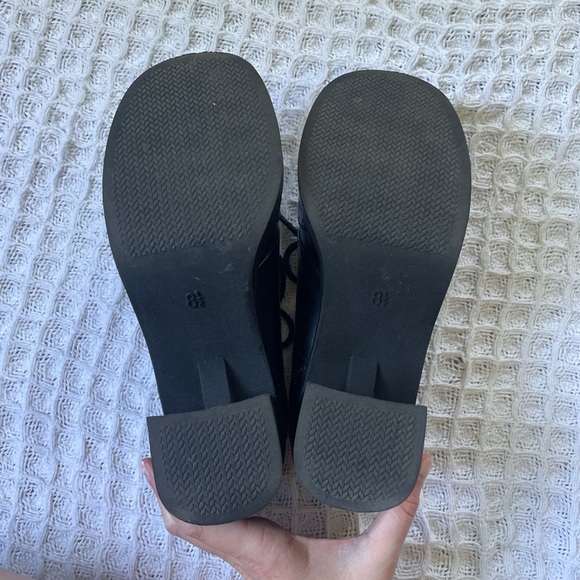 Mudd chunky heel Oxford Brogue Mary Jane lace up shoe - Picture 6 of 7